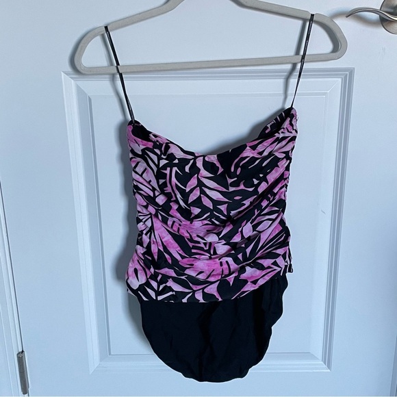 New! MiracleSuit one piece ruched floral Swimsuit 35106 - Picture 6 of 10